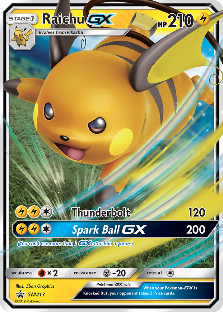 Raichu GX (SM213) [Sun &amp; Moon: Black Star Promos] 