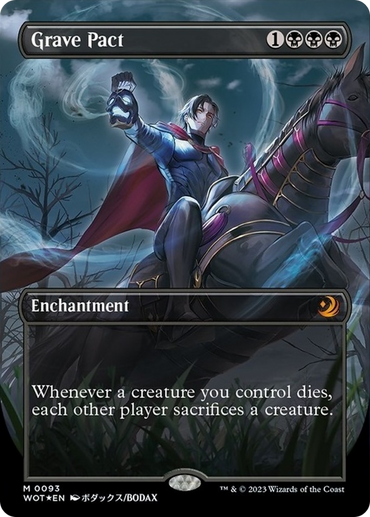 Grave Pact (Anime Borderless) (Confetti Foil) [Wilds of Eldraine: Enchanting Tales] 