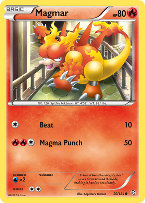 Magmar (20/124) [Black &amp; White: Dragons Exalted] 