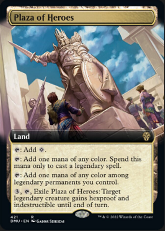 Plaza of Heroes (Extended Art) [Dominaria United] 