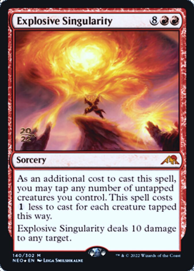 Explosive Singularity [Kamigawa: Neon Dynasty Prerelease Promos] 