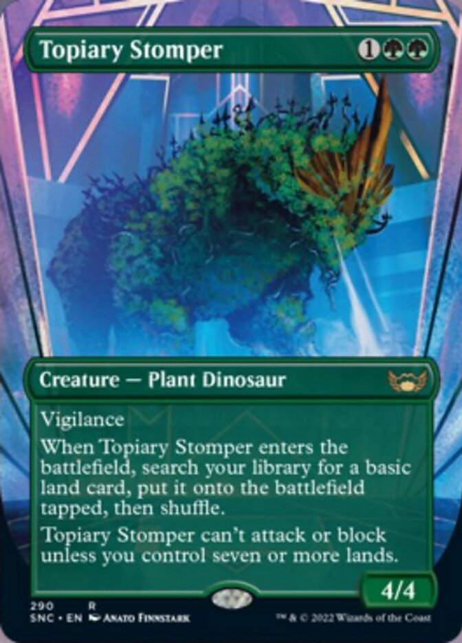 Topiary Stomper (Borderless Alternate Art) [Streets of New Capenna] 