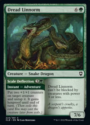 Dread Linnorm // Scale Deflection [Commander Legends: Battle for Baldur's Gate] 