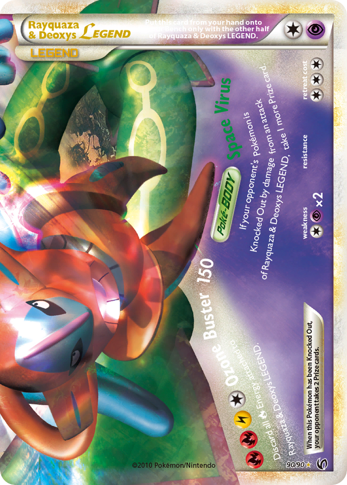 Rayquaza &amp; Deoxys LEGEND (90/90) [HeartGold &amp; SoulSilver: Undaunted] 