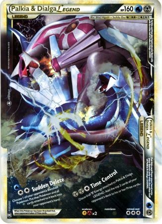 Palkia &amp; Dialga LEGEND (101/102) (Jumbo Card) [HeartGold &amp; SoulSilver: Triumphant] 