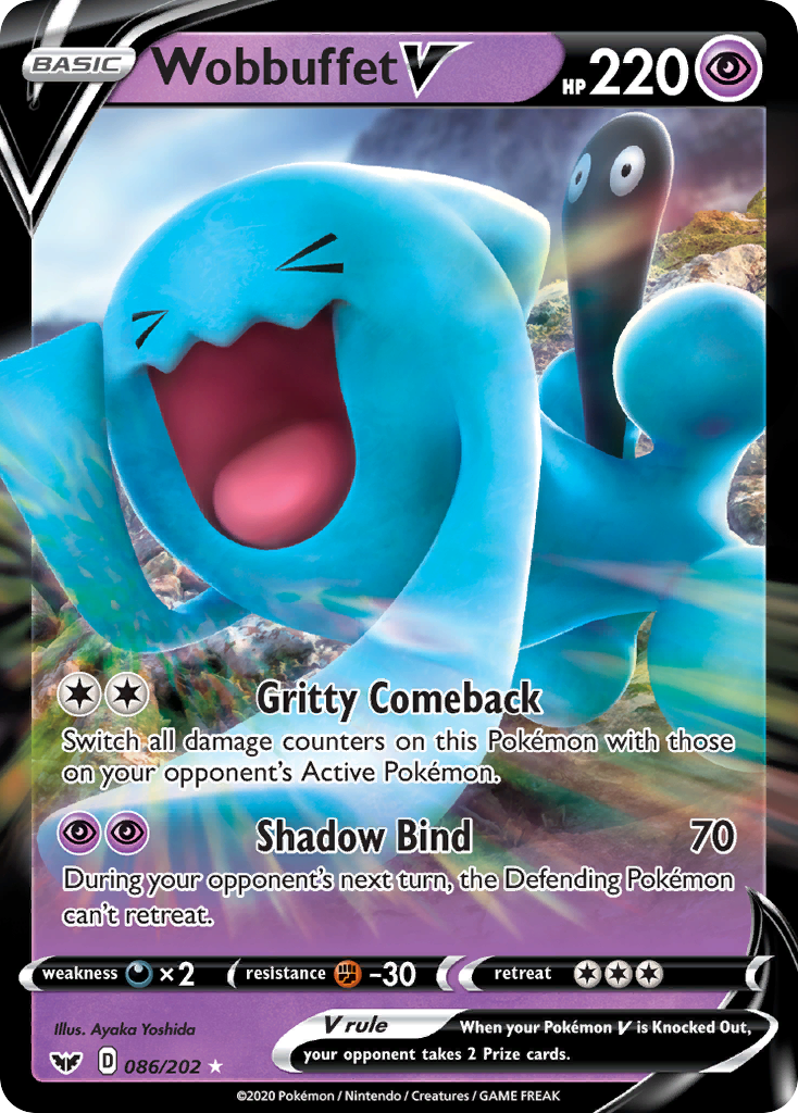 Wobbuffet V (086/202) [Sword & Shield: Base Set] 