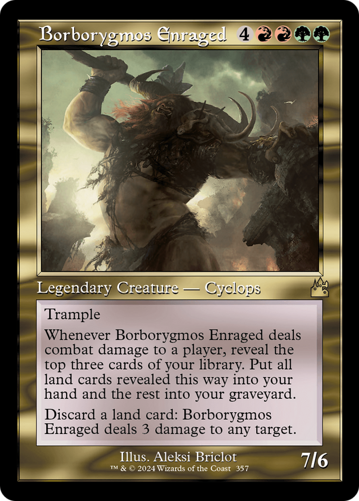 Borborygmos Enraged (Retro Frame) [Ravnica Remastered] 