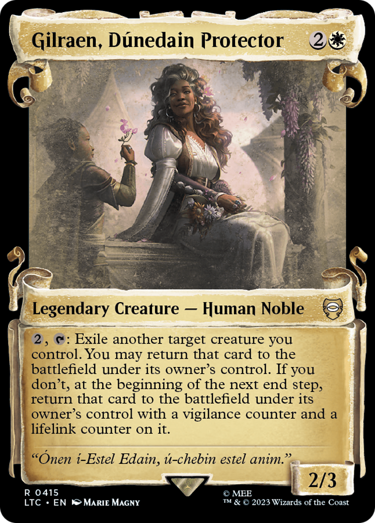 Gilraen, Dunedain Protector [The Lord of the Rings: Tales of Middle-Earth Commander Showcase Scrolls] 