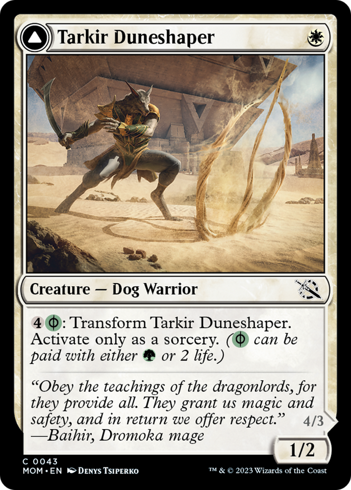 Tarkir Duneshaper // Burnished Duneffacer [March of the Machine] 