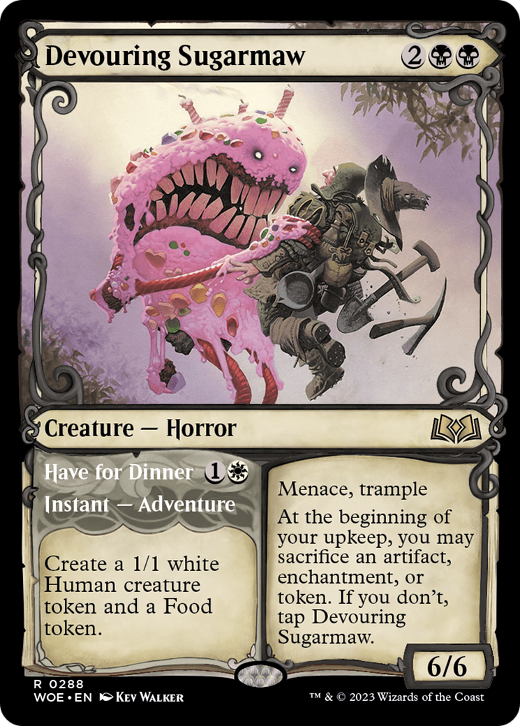 Devouring Sugarmaw // Have For Dinner (Showcase) [Wilds of Eldraine] 