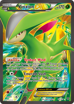 Virizion EX (96/101) [Black &amp; White: Plasma Blast] 