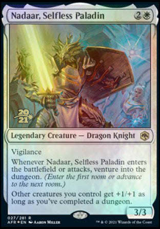 Nadaar, Selfless Paladin [Dungeons &amp; Dragons: Adventures in the Forgotten Realms Prerelease Promos] 