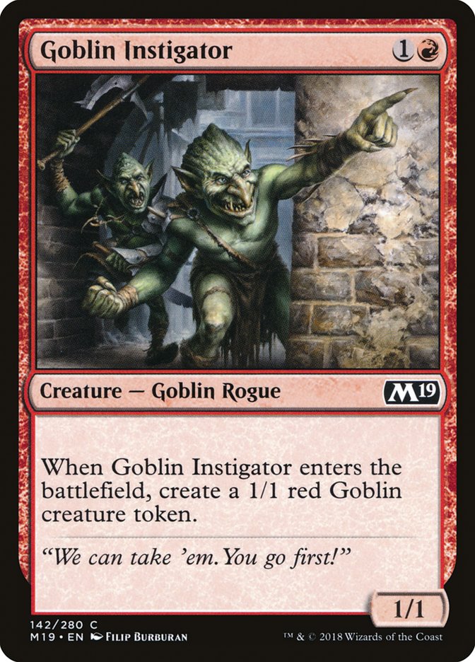 Goblin Instigator [Core Set 2019] 