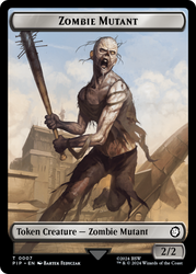 Food (0012) // Zombie Mutant Double-Sided Token [Fallout Tokens] 