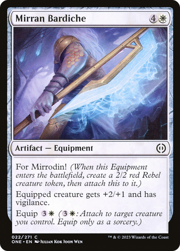 Mirran Bardiche [Phyrexia: All Will Be One] 