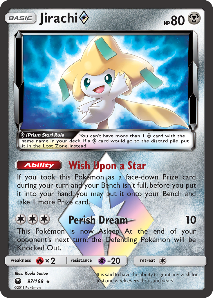 Jirachi (97/168) (Prism Star) [Sun & Moon: Celestial Storm] 