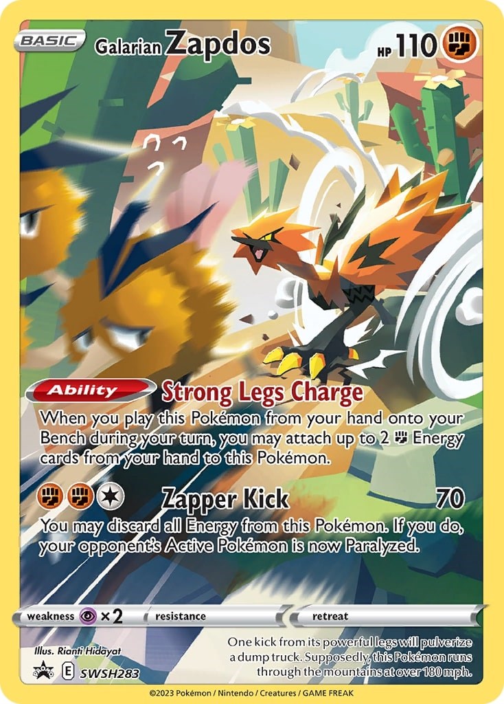 Galarian Zapdos (SWSH283) [Sword & Shield: Black Star Promos] 