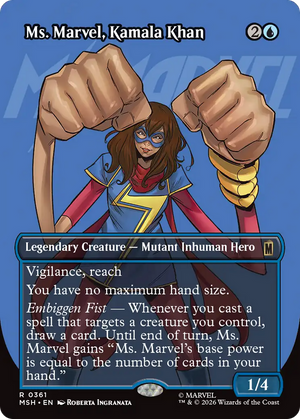 Ms. Marvel, Kamala Khan (Borderless) [Marvel Super Heroes]