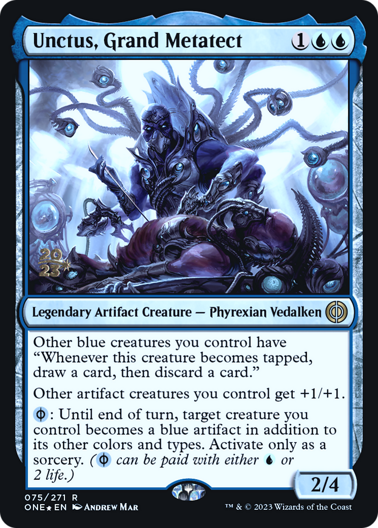 Unctus, Grand Metatect [Phyrexia: All Will Be One Prerelease Promos]