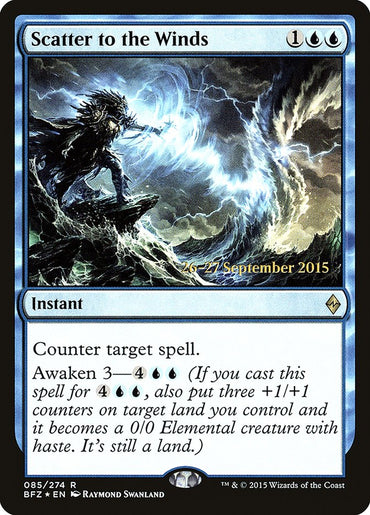 Scatter to the Winds [Battle for Zendikar Prerelease Promos]