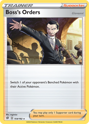 Boss's Orders (154/192) (Giovanni) [Sword &amp; Shield: Rebel Clash] 