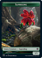 Saproling // Soldier Double-Sided Token [Starter Commander Decks] 