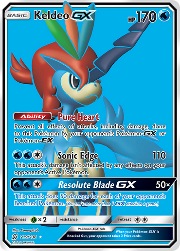 Keldeo GX (219/236) [Sun &amp; Moon: Unified Minds] 