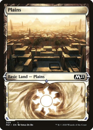 Plains (309) (Showcase) [Core Set 2021] 