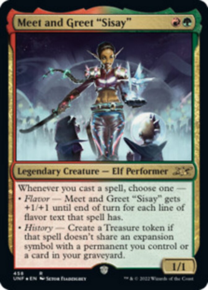 Meet and Greet “Sisay” (Galaxy Foil) [Unfinity] 
