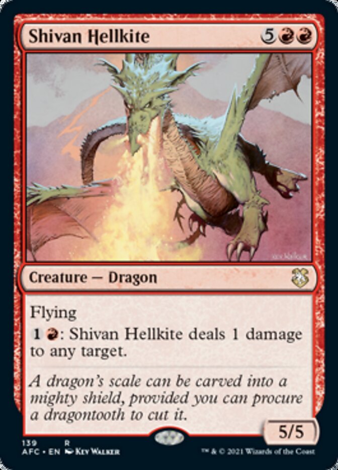 Shivan Hellkite [Dungeons & Dragons: Adventures in the Forgotten Realms Commander] 