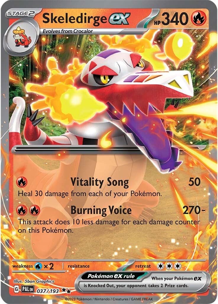 Skeledirge ex (037/193) [Scarlet & Violet: Paldea Evolved] 