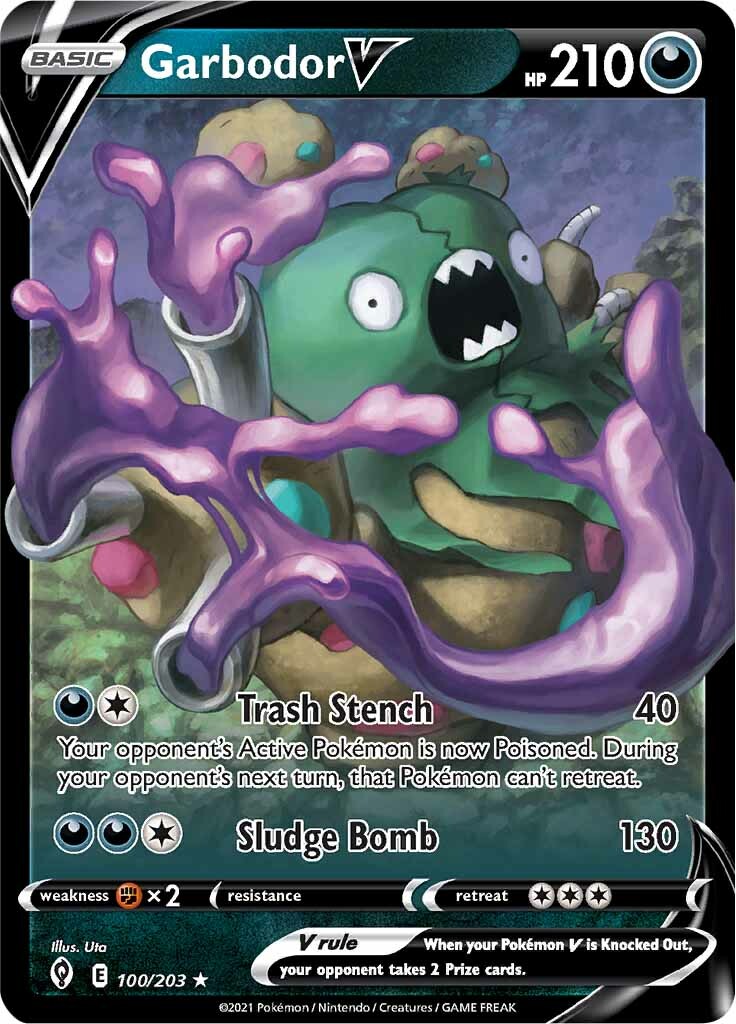 Garbodor V (100/203) [Sword & Shield: Evolving Skies] 