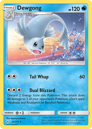 Dewgong (45/214) [Sun &amp; Moon: Unbroken Bonds] 