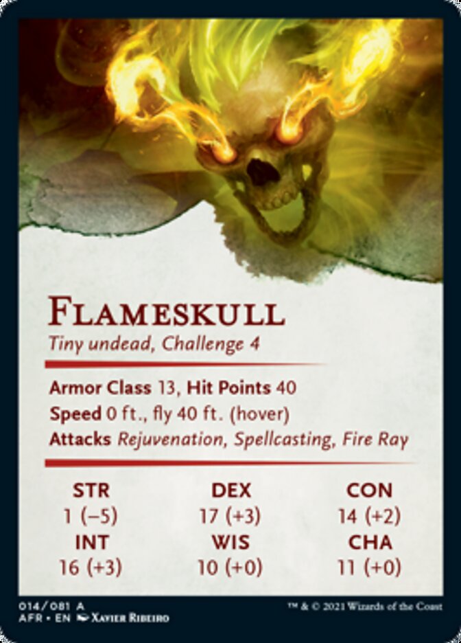 Flameskull Art Card [Dungeons &amp; Dragons: Adventures in the Forgotten Realms Art Series] 