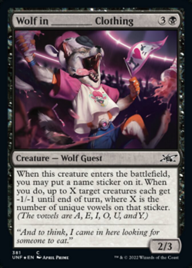 Wolf in _____ Clothing (Galaxy Foil) [Unfinity] 