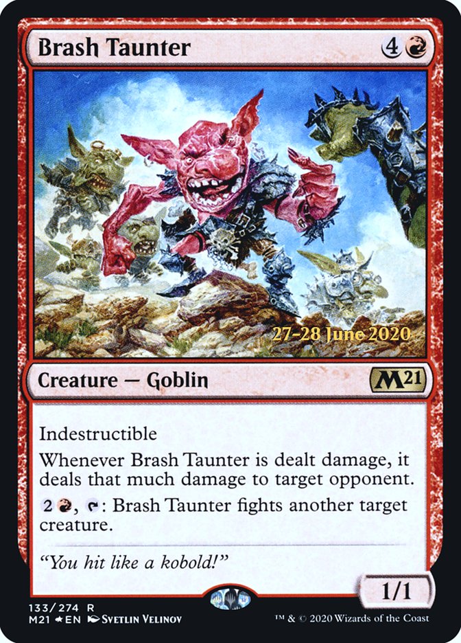 Brash Taunter [Core Set 2021 Prerelease Promos] 