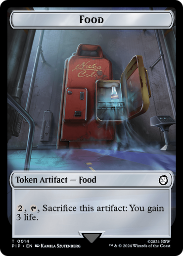 Food (0014) // Clue Double-Sided Token [Fallout Tokens] 