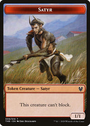 Goat // Satyr Double-Sided Token [Theros Beyond Death Tokens] 