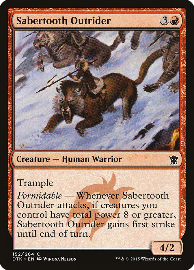 Sabertooth Outrider [Dragons of Tarkir] 