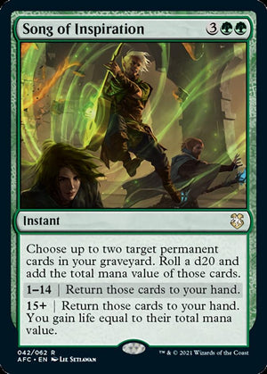 Song of Inspiration [Dungeons &amp; Dragons: Adventures in the Forgotten Realms Commander] 