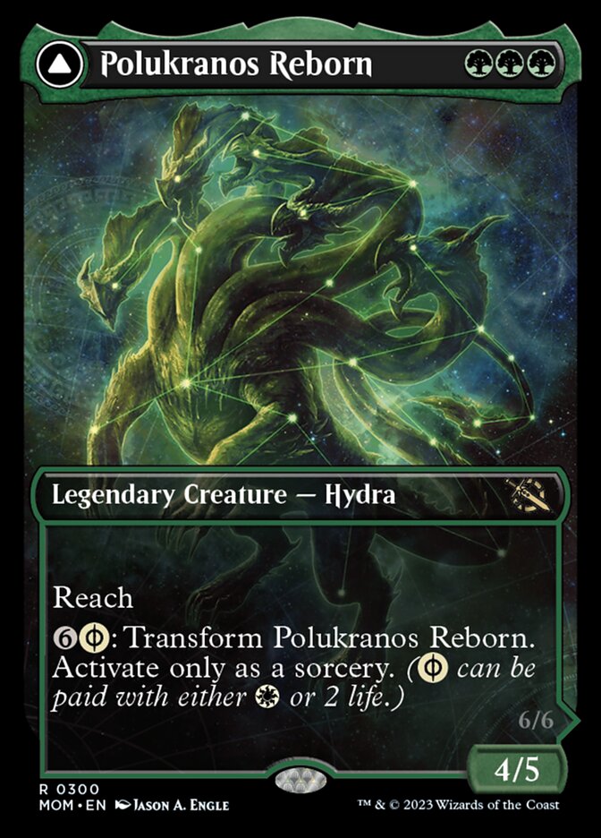 Polukranos Reborn // Polukranos, Engine of Ruin (Showcase Planar Booster Fun) [March of the Machine] 