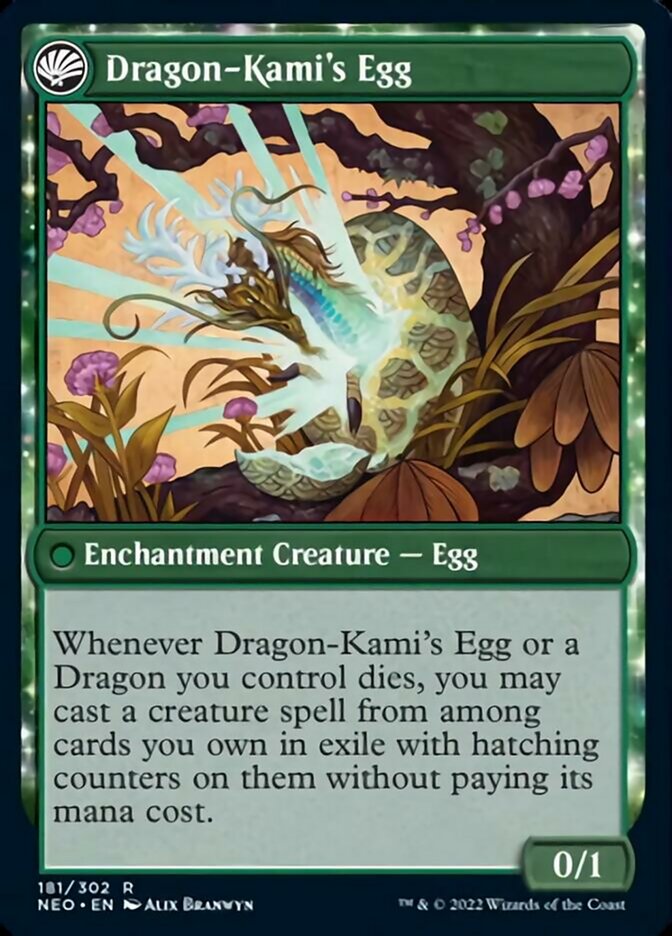 The Dragon-Kami Reborn // Dragon-Kami's Egg [Kamigawa: Neon Dynasty] 