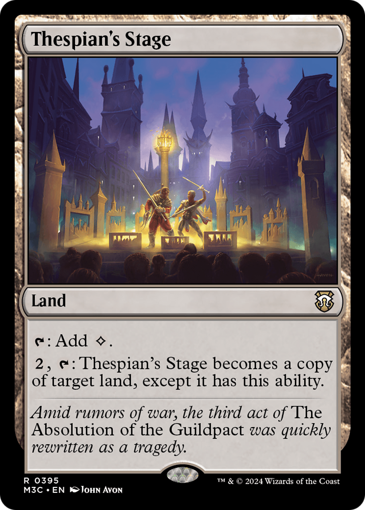 Thespian's Stage (Ripple Foil) [Modern Horizons 3 Commander] 