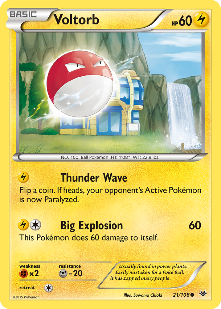 Voltorb (21/108) [XY: Roaring Skies] 