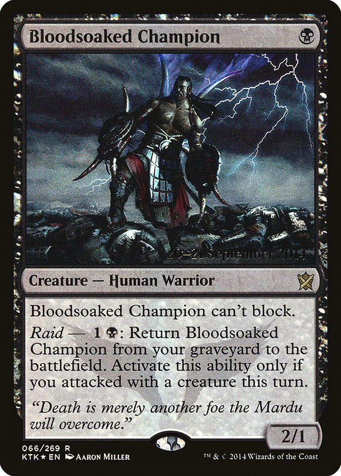 Bloodsoaked Champion [Khans of Tarkir Prerelease Promos] 