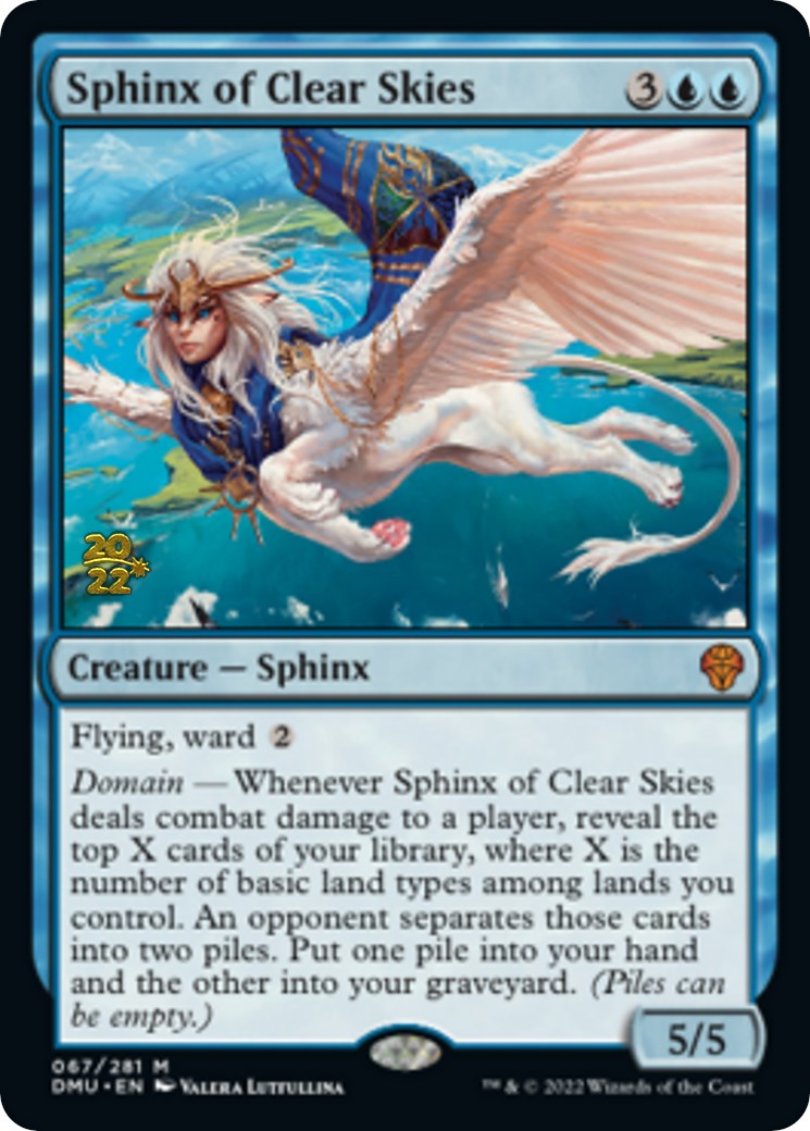 Sphinx of Clear Skies [Dominaria United Prerelease Promos] 