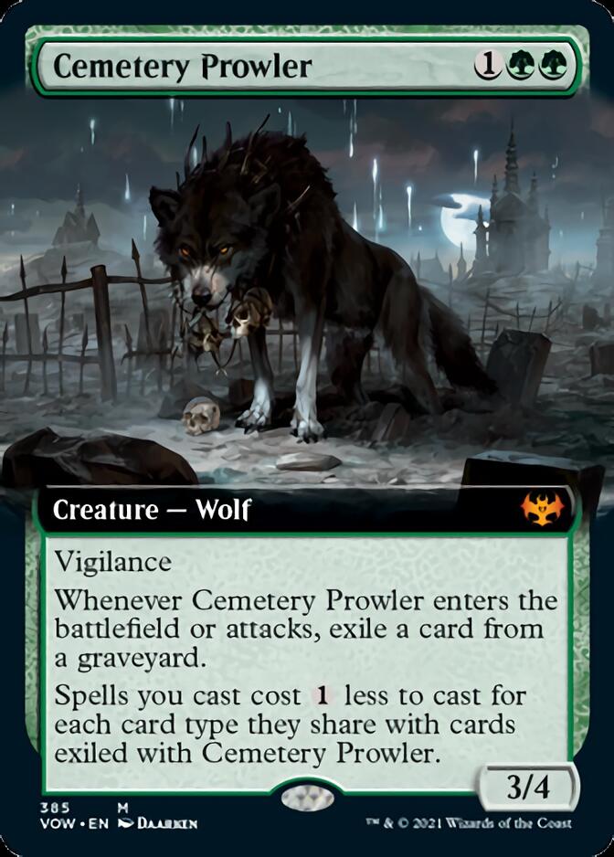 Cemetery Prowler (Extended Art) [Innistrad: Crimson Vow] 