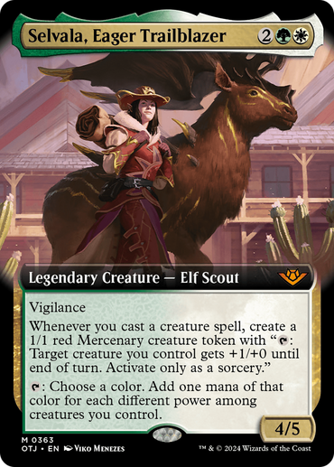 Selvala, Eager Trailblazer (Extended Art) [Outlaws of Thunder Junction] 