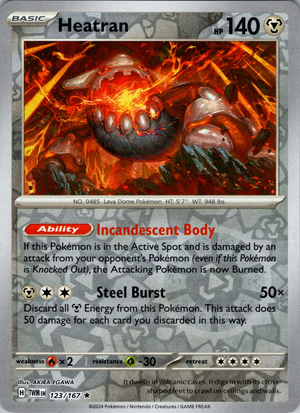 Heatran (123/167) [Scarlet &amp; Violet: Twilight Masquerade] 