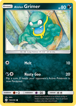 Alolan Grimer (130/236) [Sun &amp; Moon: Cosmic Eclipse] 